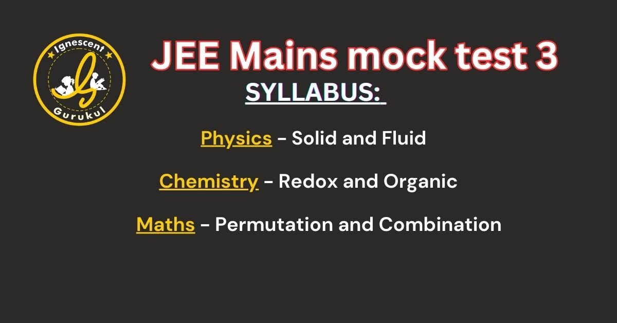 jee main mock test 4